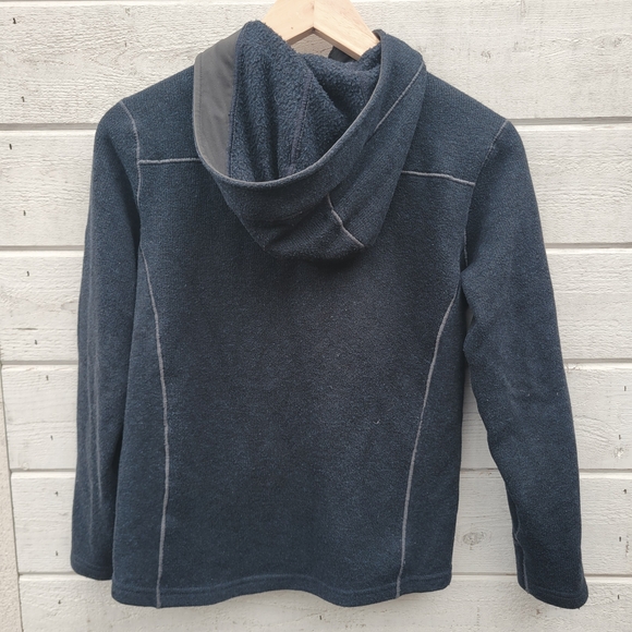 Kuhl Kid's Black Zip-up Hooded Jacket - size M (10-12) - Picture 2 of 4